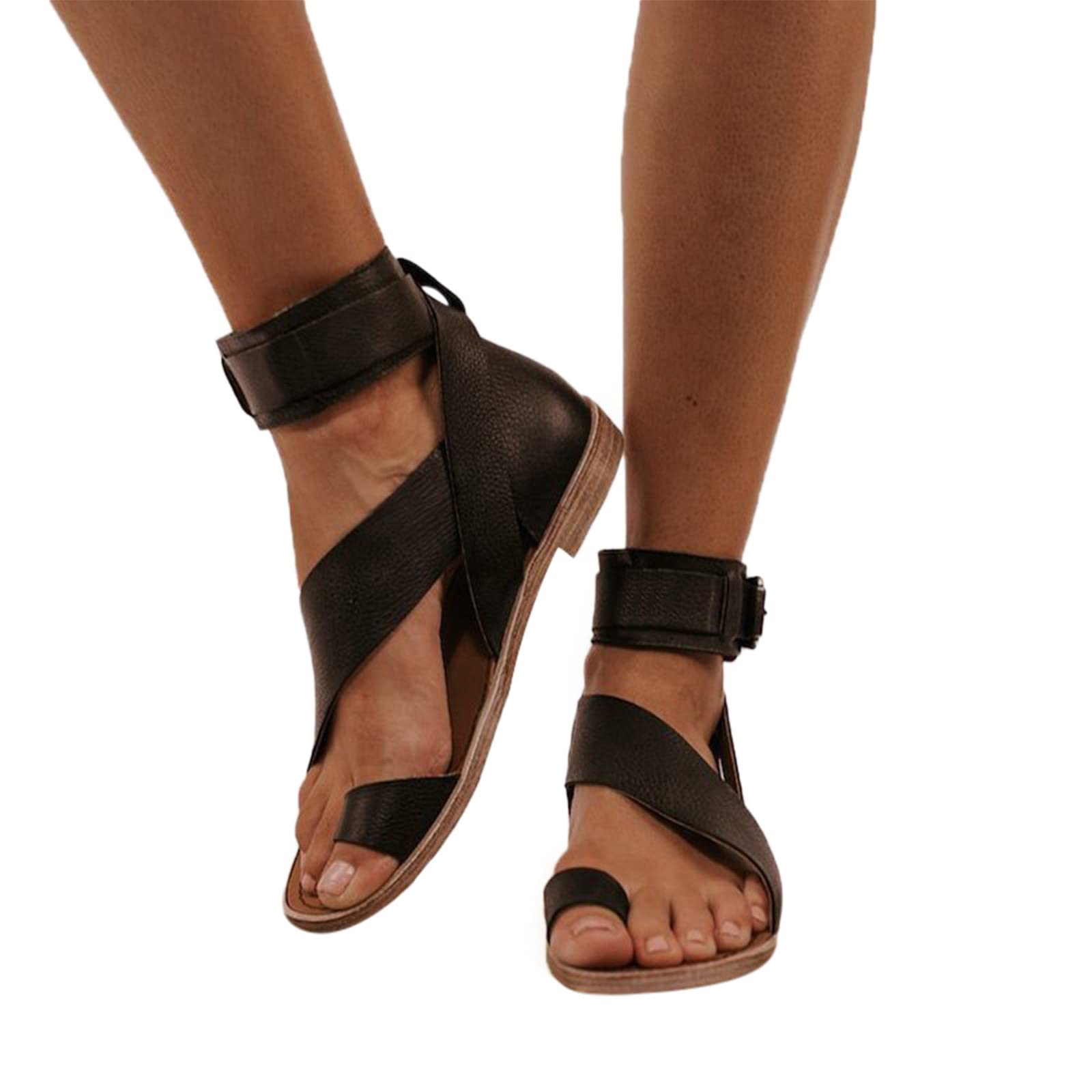 **Aunimeifly Women's Casual Summer Sandals - Breathable Fish Mouth Hollowed Out Flip Flops for Beach, Walking & Outdoor Comfort**    *Use Case: Perfect for beach vacations, casual strolls, or everyday summer wear.*