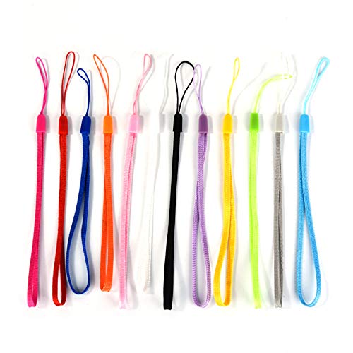 Colorful Nylon Wrist Lanyards 10pcs - Phone, Camera & Keychain Straps for Daily Use