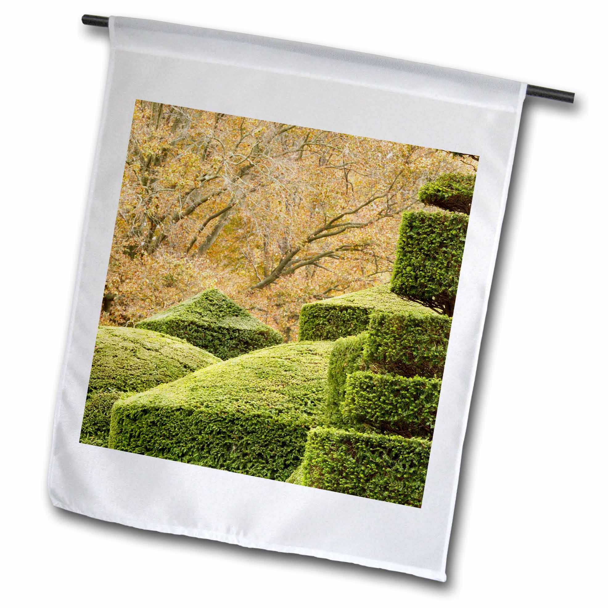 3dRose Longwood Gardens Pennsylvania Topiary Garden Flag by Adam Jones - 12x18 Inch Decorative Outdoor Garden Flag for Patio, Yard, and Home Decor