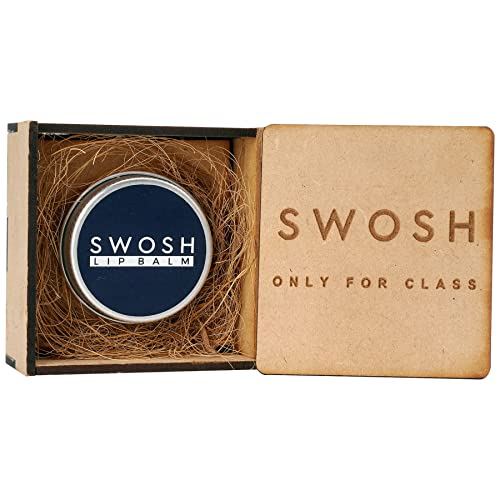 SWOSH Organic Lip Balm with Natural Coffee Extract, Clove Oil & Lavender Oil - Lighten & Brighten Dark Lips for Men & Women, 15g | Hydrating Lip Care for Dry, Chapped Lips - Perfect for Daily Use, Travel & Outdoor Activities