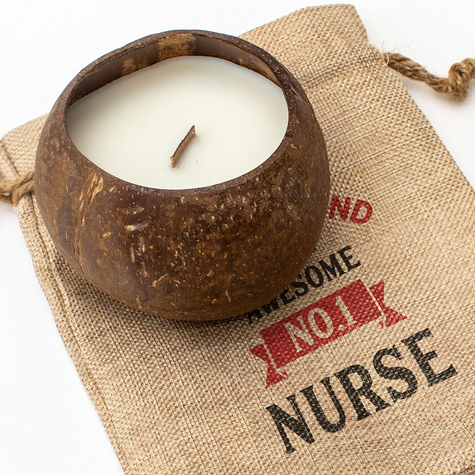 Best Coconut Bowl Candle - Natural Soy Wax with Toasted Coconut Fragrance - Hand-Poured Home Decor Gift for Nurses, Relaxation & Aromatherapy - Perfect for Spa Nights, Meditation & Cozy Evenings