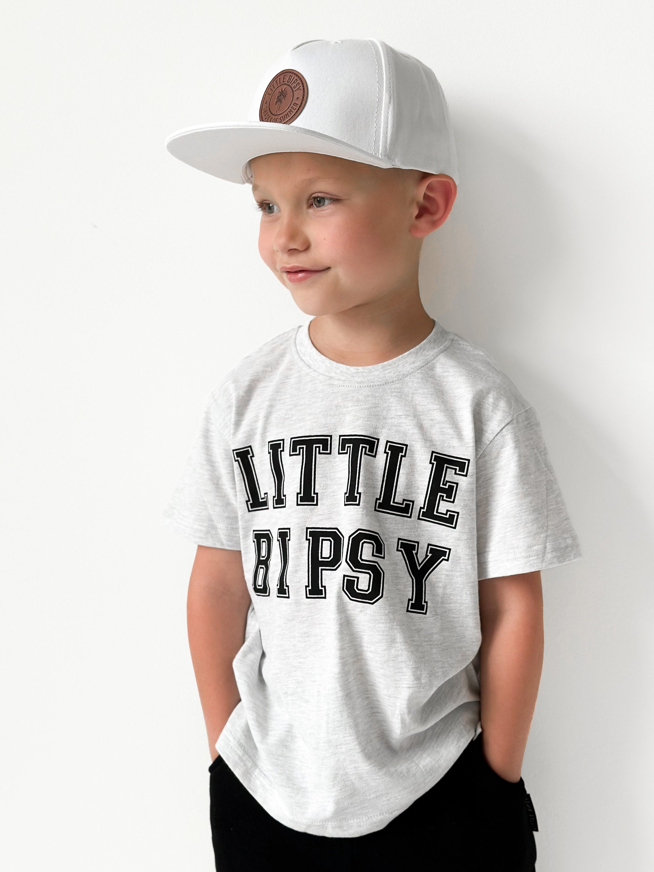 LB Collegiate T-Shirt for Men & Women - Soft Cotton Grey Tee - Casual Wear for College, Street Style & Everyday Outfits