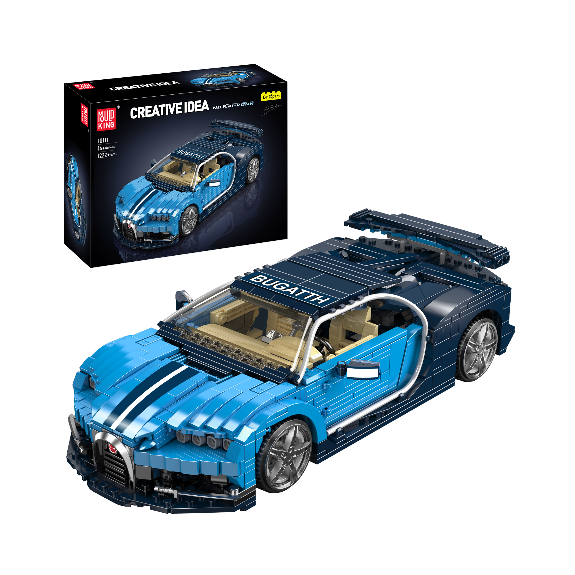 Mould King 10111 Kai Ronn Car Model Building Set - 1,222 Piece Construction Toy for Adults & Kids | STEM Educational Toy for Creative Play, Birthday Gift, and Collector's Display