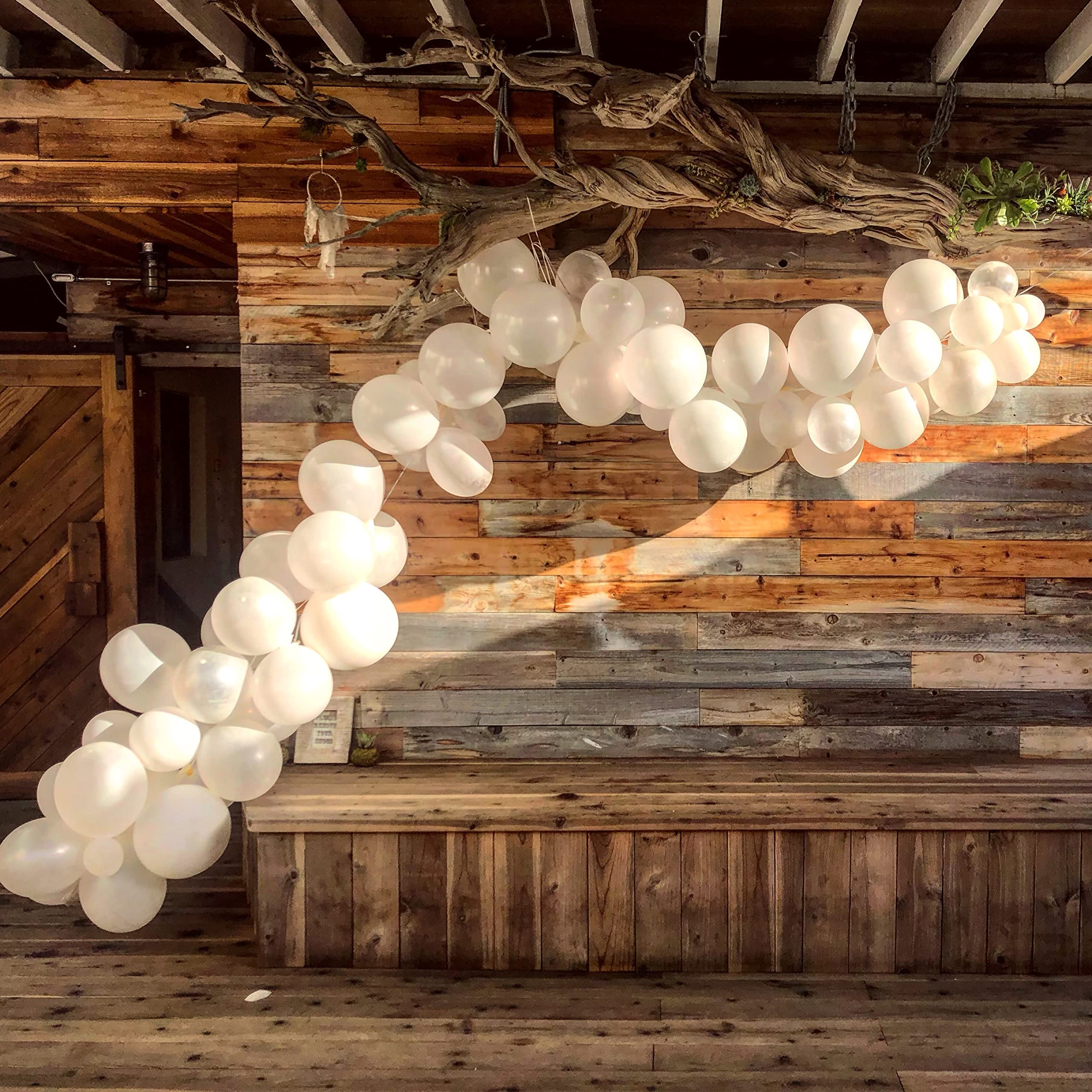 Ponamfo White Balloons 12
