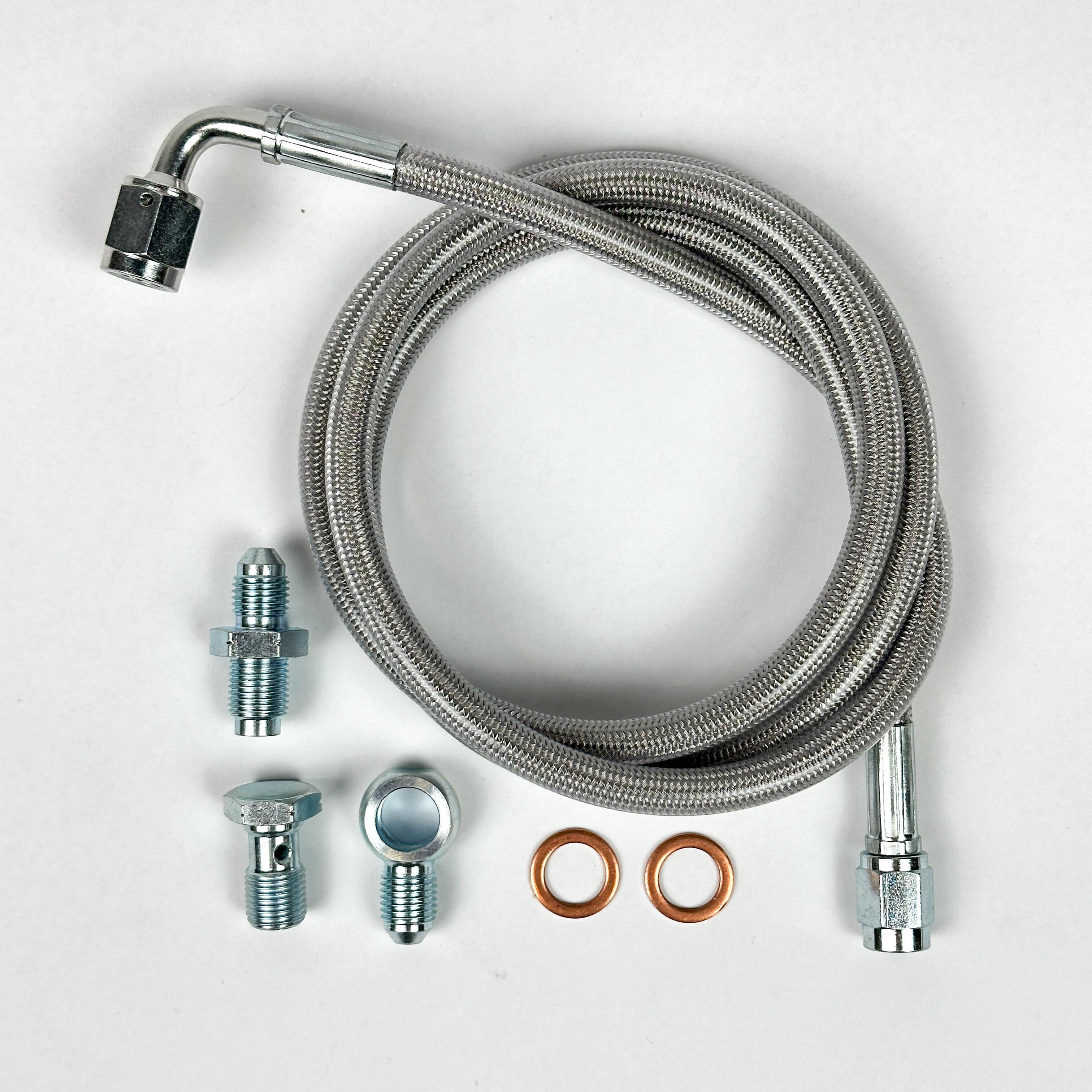 Bolt In EM1 CMC & K Tuned Slave Kit for 2002-2005 Honda Civic EP3 with Stainless Steel Braided Clutch Line - Performance Upgrade for Smooth Shifting & Racing Applications