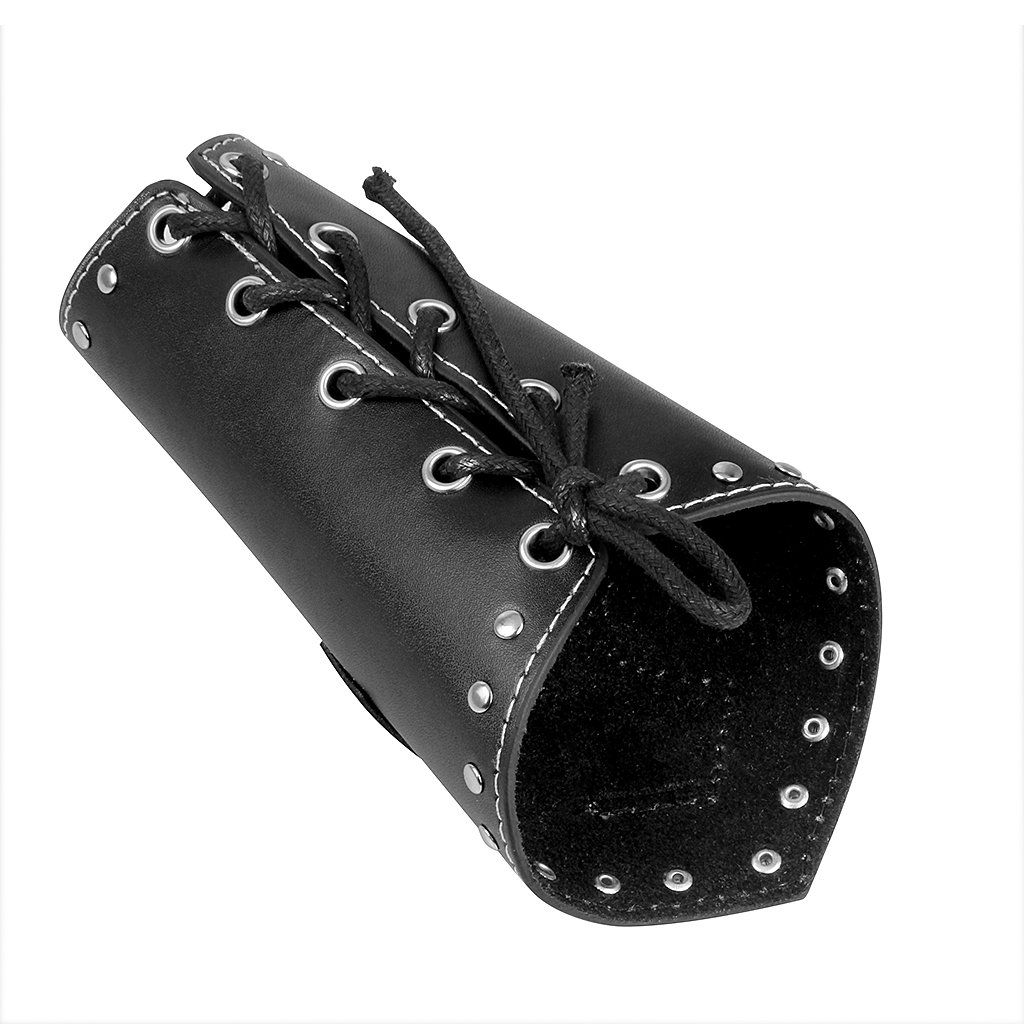 JAOYU Men's Leather Bracers - Medieval Arm Armor Cuffs & Viking Gauntlets for Cosplay, LARP, Renaissance Fairs - Perfect for Costume Accessories, Role Playing & Historical Reenactments