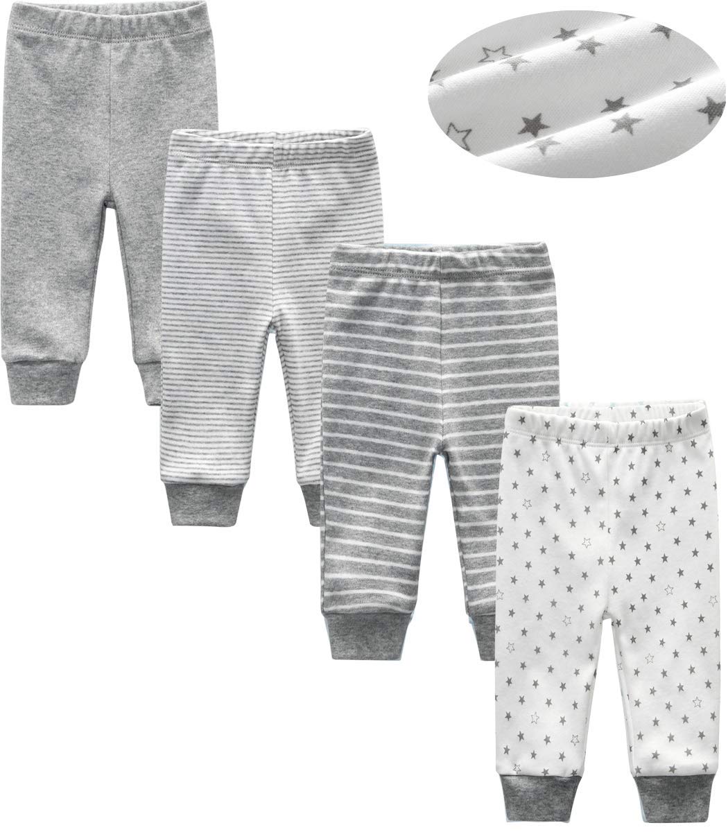 Kiddiezoom Unisex Newborn Baby Short-Sleeve Bodysuit & Pants Set - Soft Cotton Layette Essentials, Cute Baby Clothing Gift Set for Boys & Girls - Perfect for Daily Wear, Photo Shoots & Special Occasions