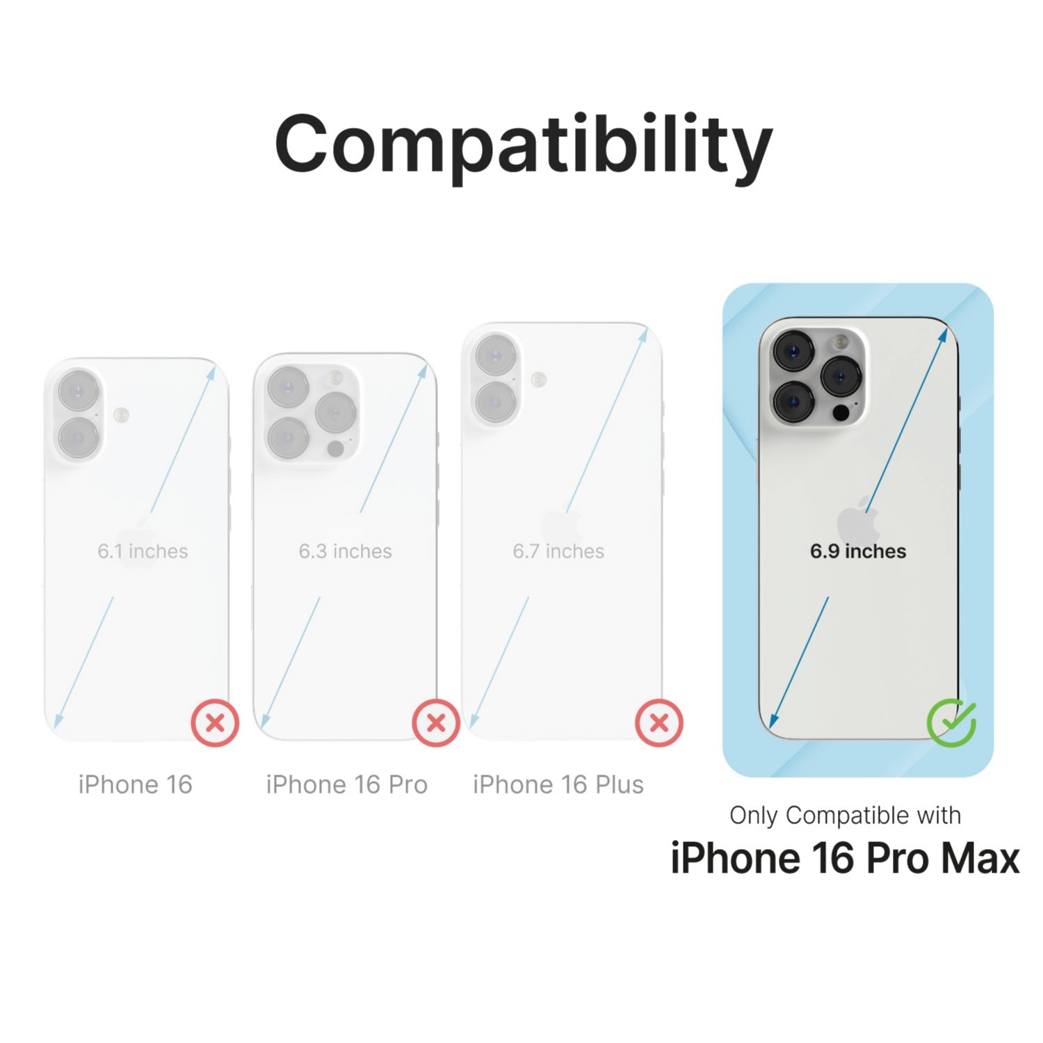 iPhone 16 Pro Max Tempered Glass Screen Protector - 9H Hardness, Anti-Scratch, Bubble-Free - Perfect for Daily Use, Gaming & Outdoor Activities