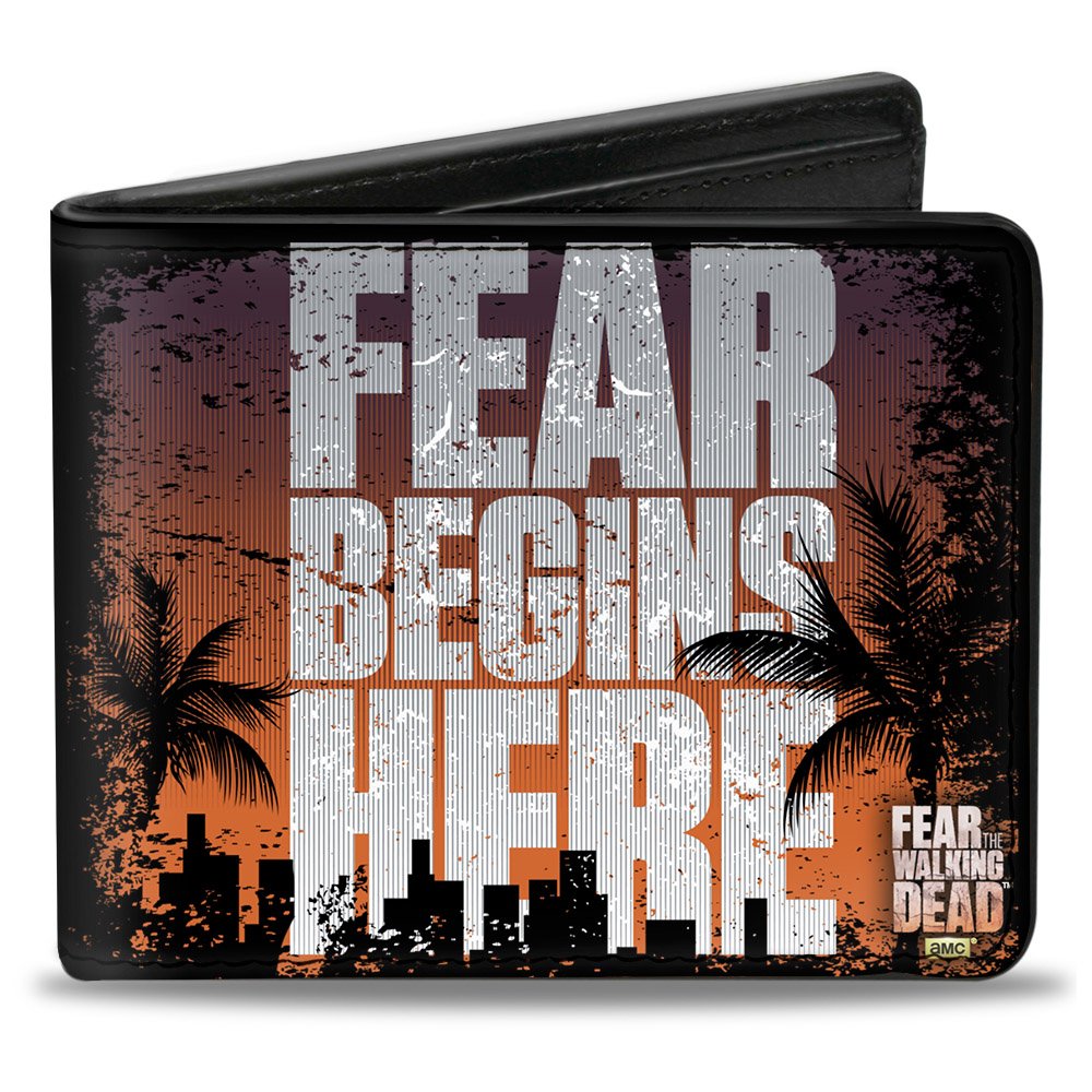 Fear the Walking Dead Bifold Wallet - Premium Leather Wallet for Men - Perfect for Everyday Use, Travel & Gifts