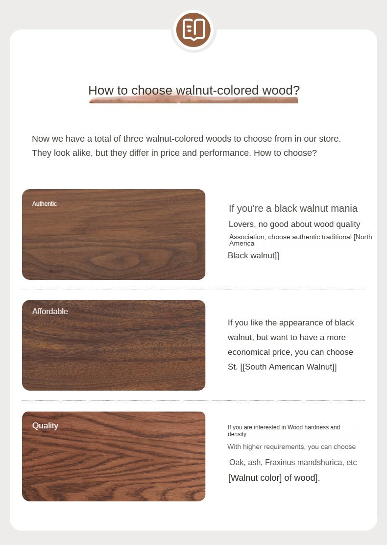 Premium Black Walnut Solid Wood Coffee Table - Handcrafted Modern Living Room Centerpiece for Home Decor & Entertaining