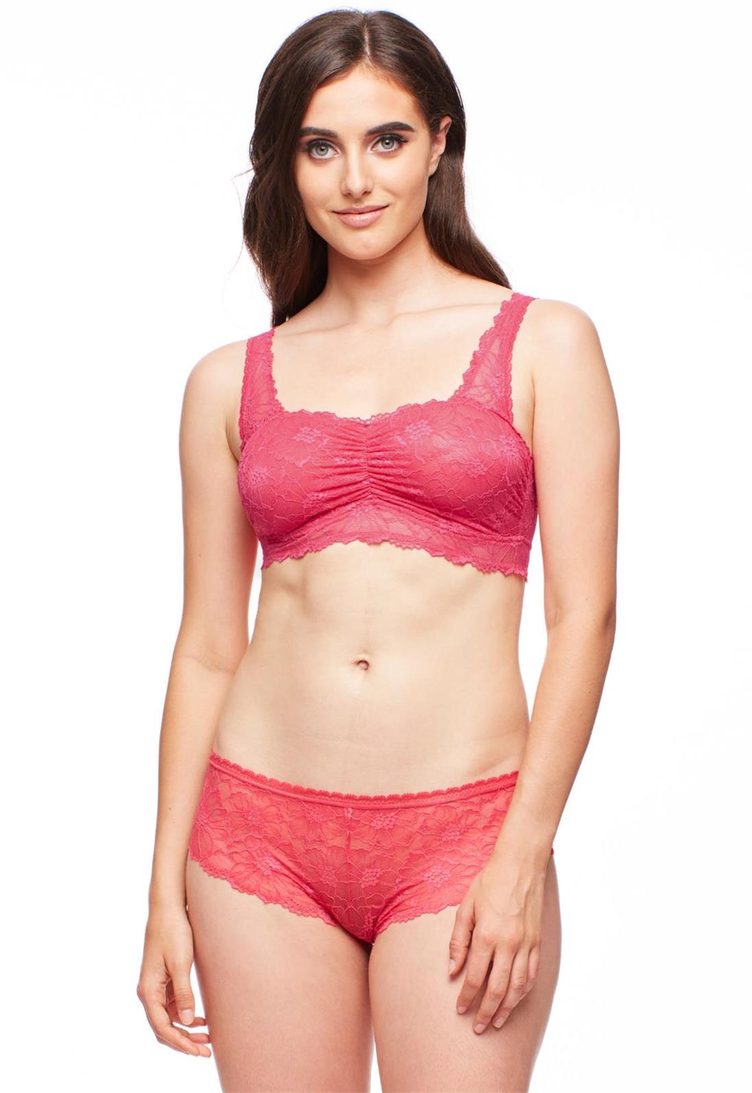 Fleur't with Me Bandeau Bralette - Wireless Comfort Bra for Women, Seamless Yoga Bralette, Soft Stretchy Lounge Bra for Everyday Wear, Sleep & Workout