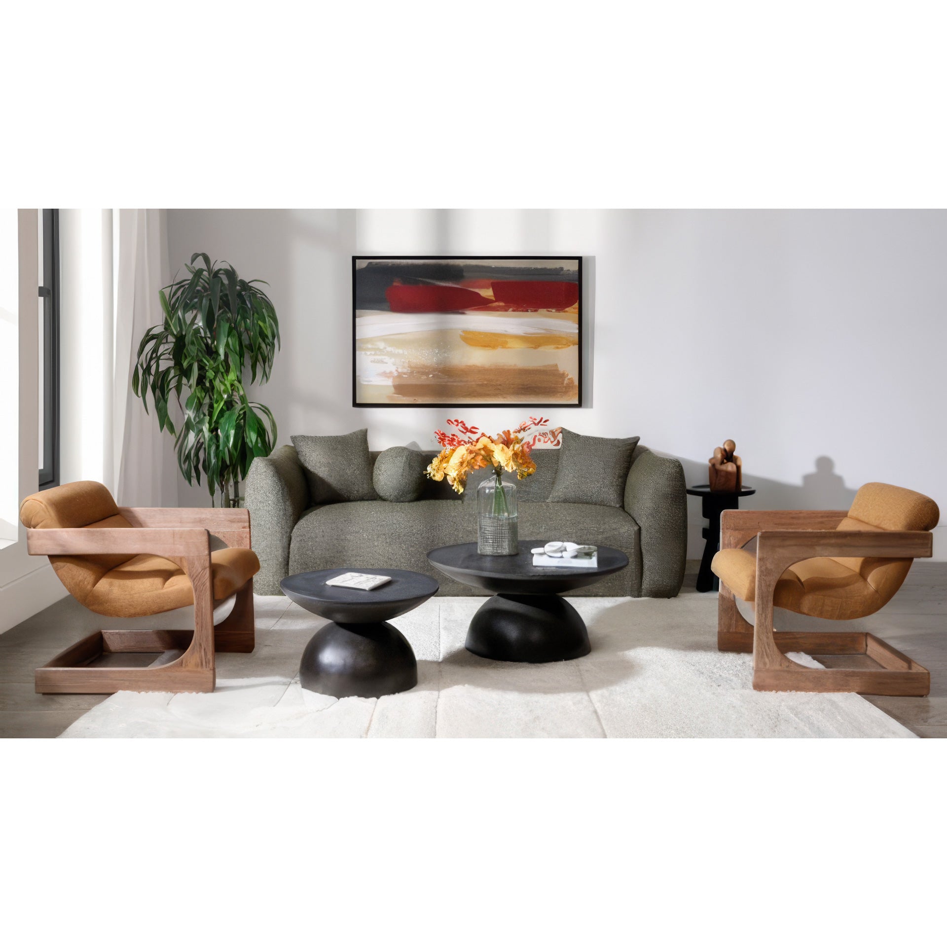 Modern Bermuda Coffee Table - Solid Wood Living Room Furniture for Home Decor | Perfect for Living Room, Lounge & Office Spaces