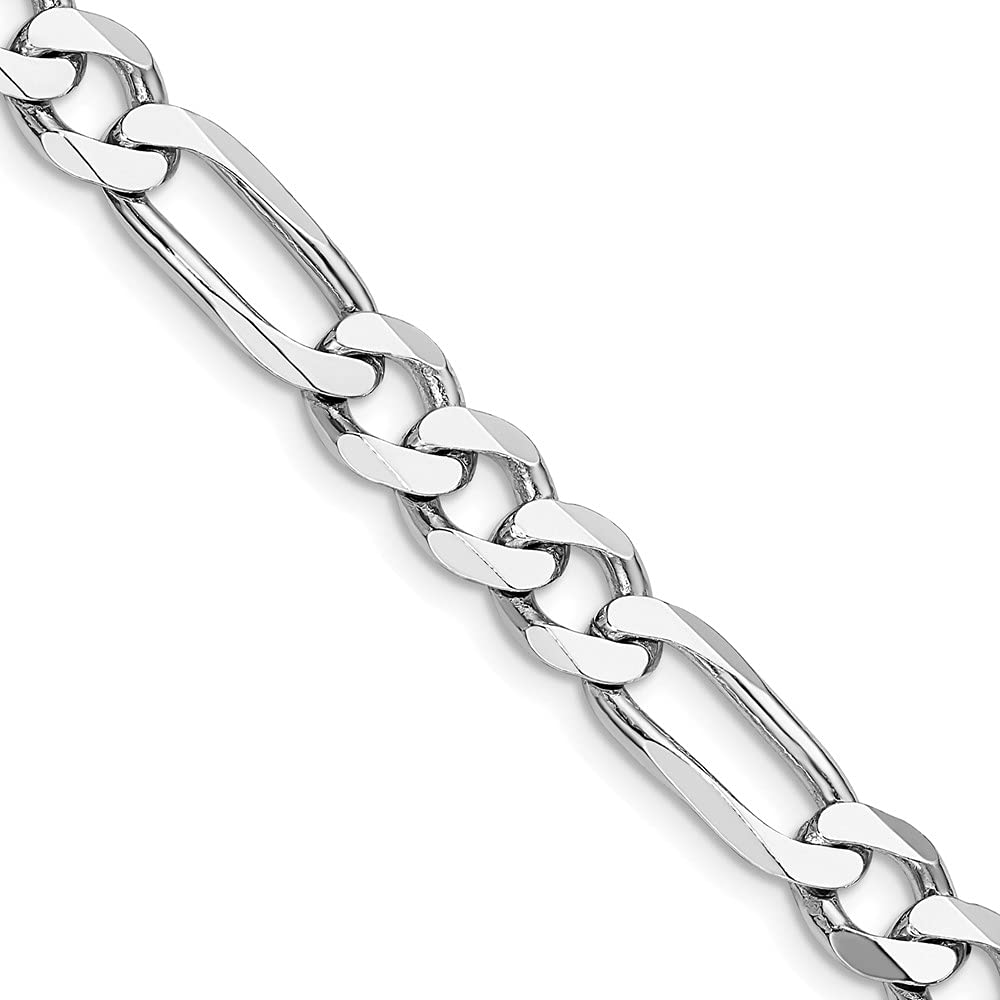 Men's 7.5mm Sterling Silver Figaro Chain Necklace - Perfect for Gifts & Daily Wear