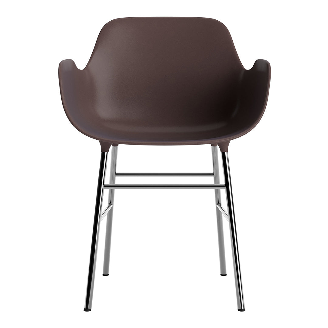 Modern Form Armchair with Sturdy Metal Legs - Perfect for Living Room, Office, or Lounge Area