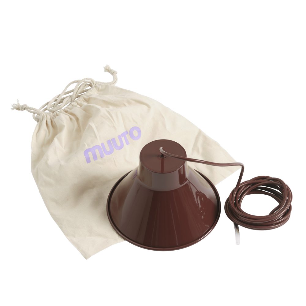 Muuto Top Pendant Lamp in Deep Red - 4 Size Options | Modern Scandinavian Hanging Light for Dining Room, Kitchen Island & Living Room Decor