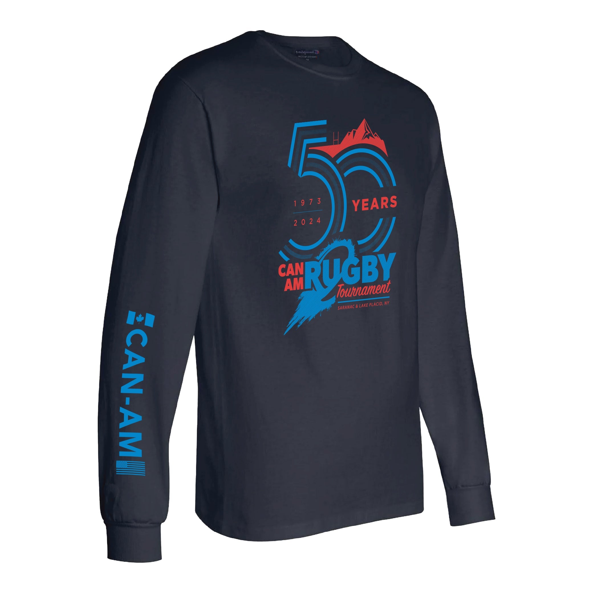 Can Am Rugby 2024 Champion® Long Sleeve Performance Shirt - Moisture Wicking, Breathable Fabric for Rugby Training & Match Play