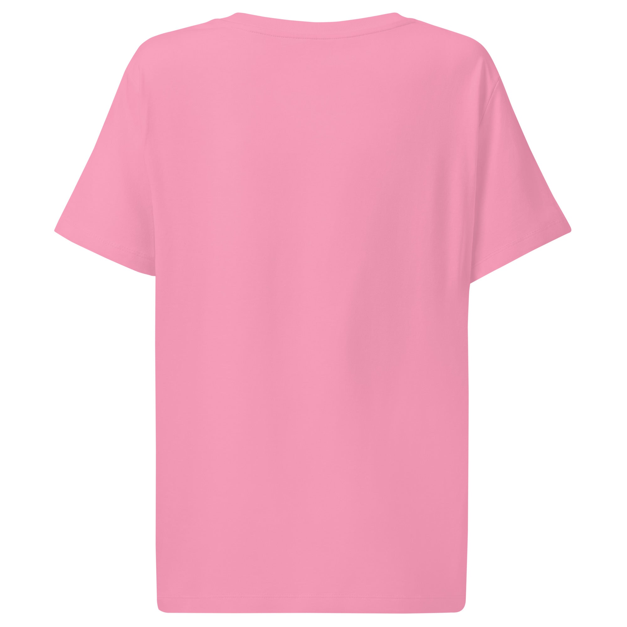 Women's Organic Cotton Embroidered Tee - Soft Comfortable Crewneck T-Shirt for Casual Wear & Everyday Outfits