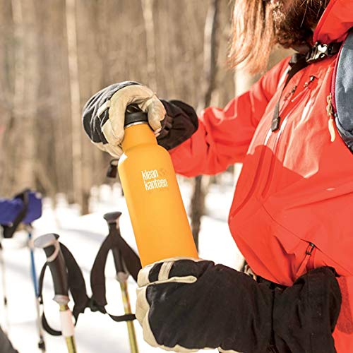 Klean Kanteen Classic Vacuum Insulated Water Bottle for Men & Women - 20oz Stainless Steel Thermos for Hiking, Gym & Office - BPA Free, Leak Proof
