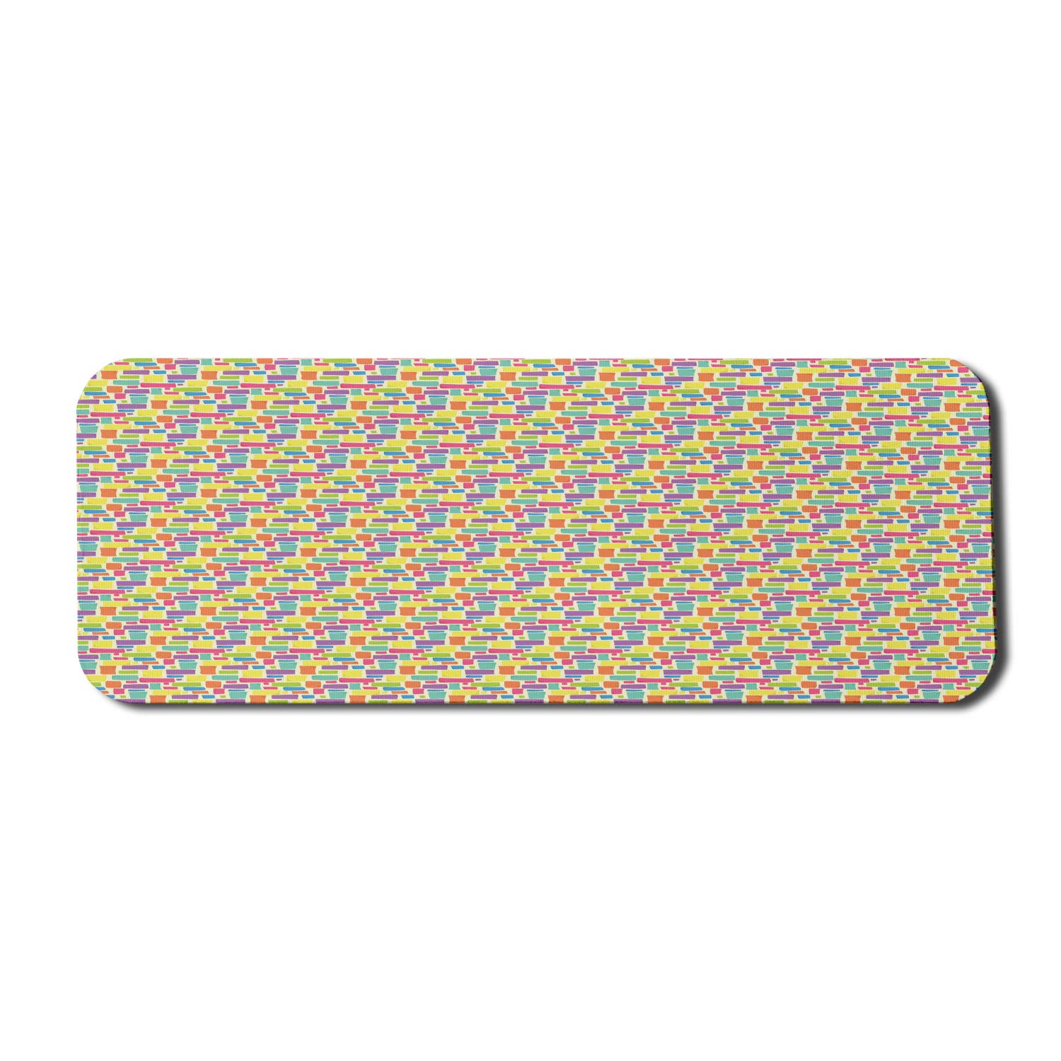 Ambesonne Colorful Gaming Mouse Pad - Non-Slip Rubber Base, Large 31