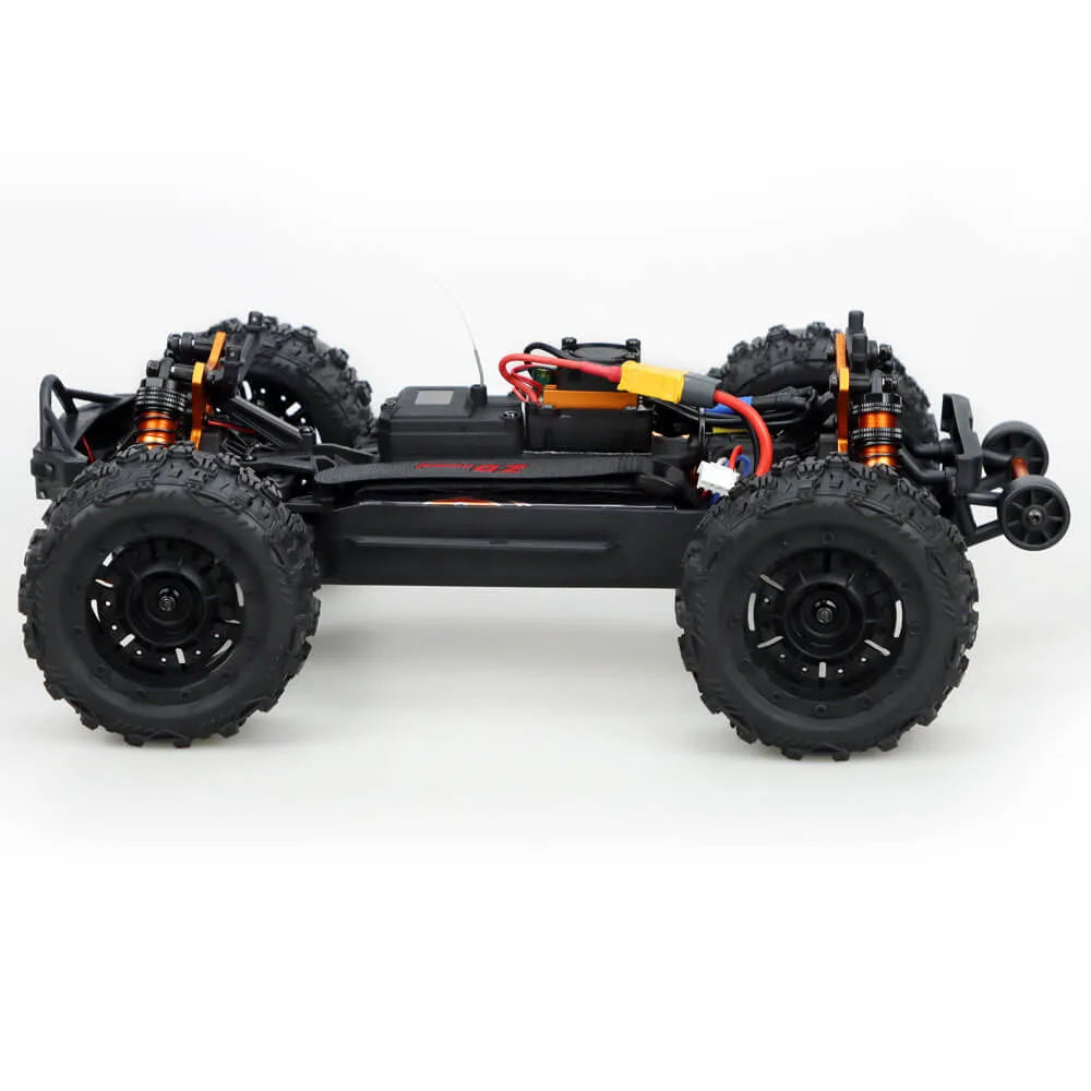 ZD Racing MT16 RTR 1/16 Scale 2.4GHz 4WD Brushless RC Monster Truck - 80km/h High Speed Off-Road Vehicle for Adults & Kids - Perfect for Backyard Racing, Trail Adventures & Off-Road Bashing