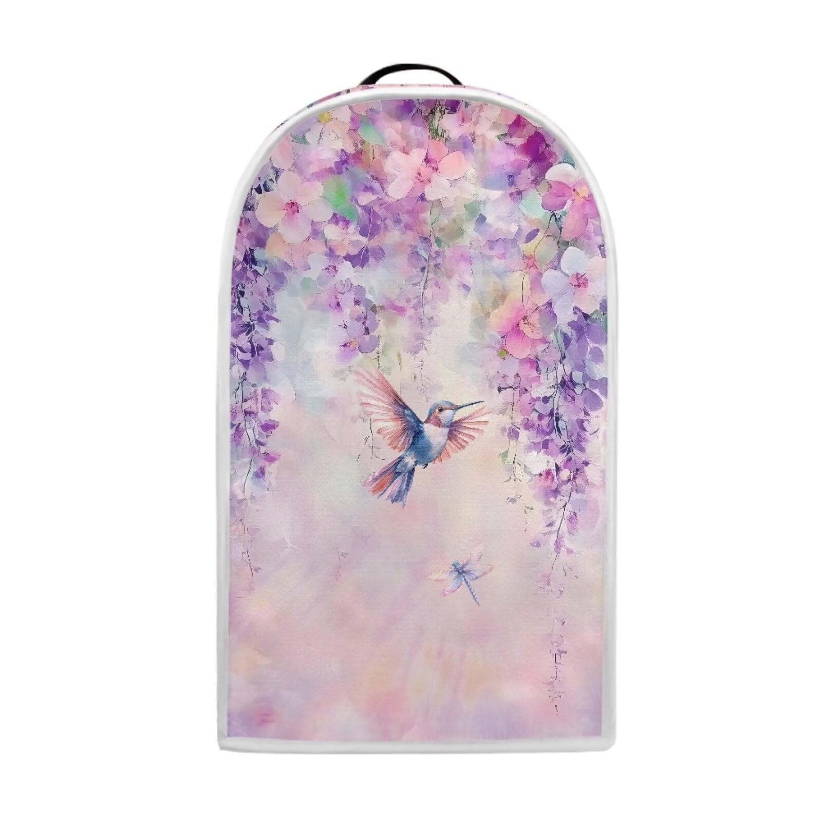 Universal Blender Cover - Dustproof, Anti-Scratch Protective Cover for Small Appliances with Floral Hummingbird Design | Perfect for Kitchen Organization & Countertop Protection