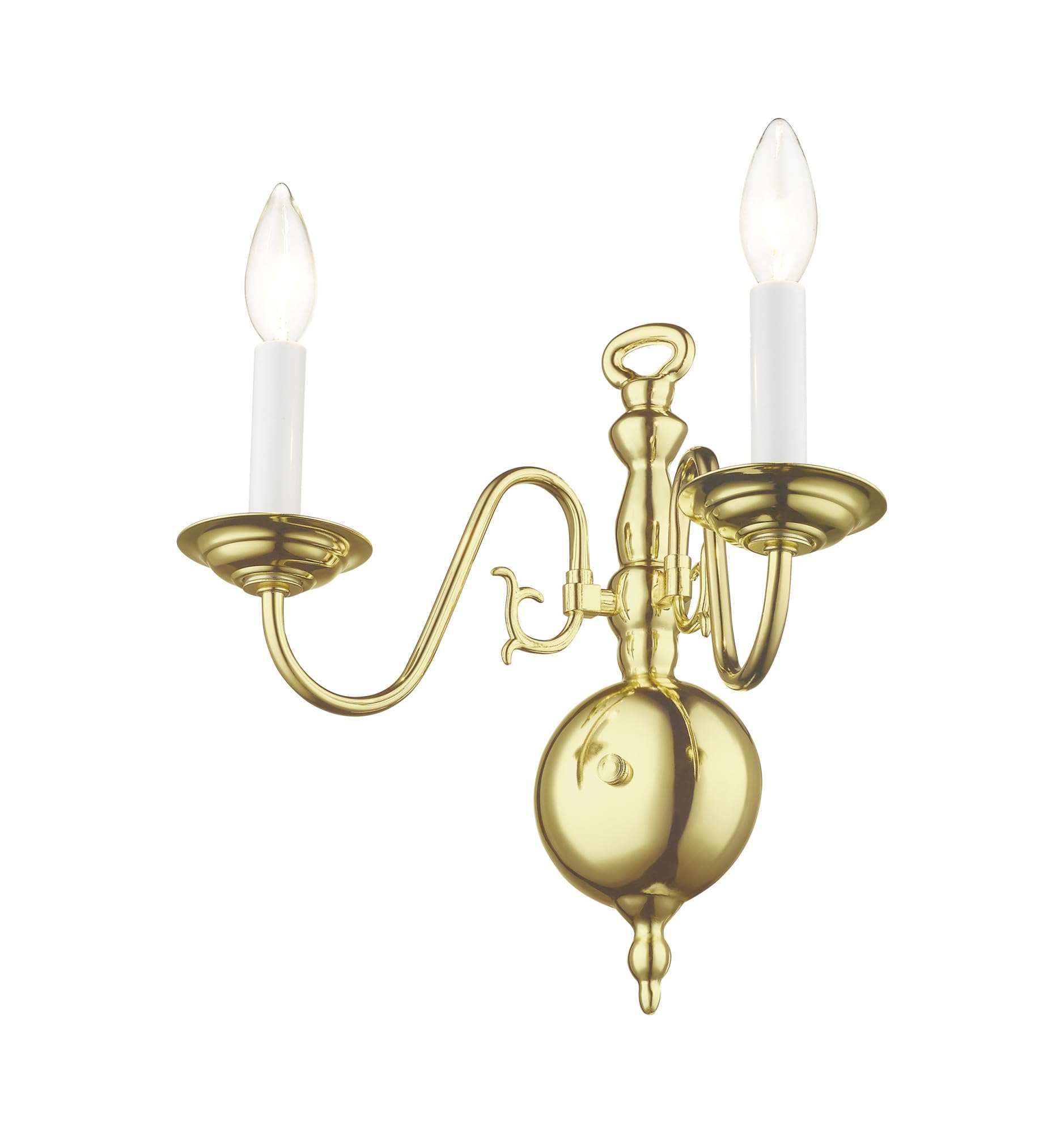 Livex Lighting 5002-04 2-Light Black Wall Sconce - Modern Wall Light Fixture for Bedroom, Living Room & Hallway Lighting