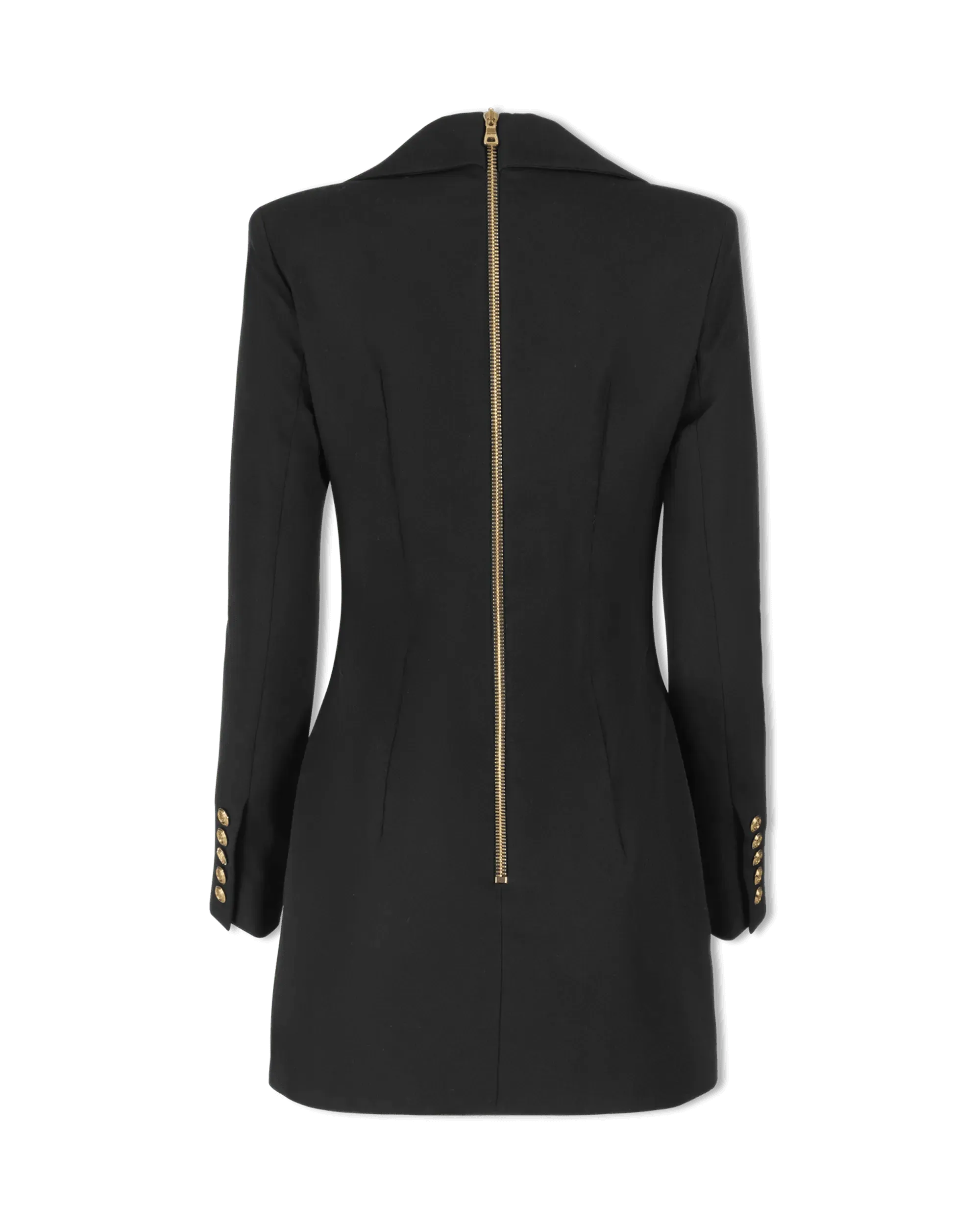 Elegant 6 Button Side Draped GDP Jacket Dress for Women - Office Wear, Business Formal, Cocktail Party & Special Occasions