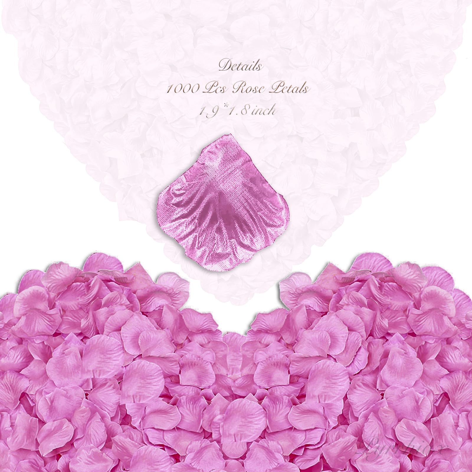 1000Pieces Artificial Silk Rose Petals - Deep Pink Fake Flower Petals for Wedding Decorations, Romantic Proposals, Anniversary Parties & Home Decors | Perfect for Table Scatters, Aisle Walkways & Photo Backdrops