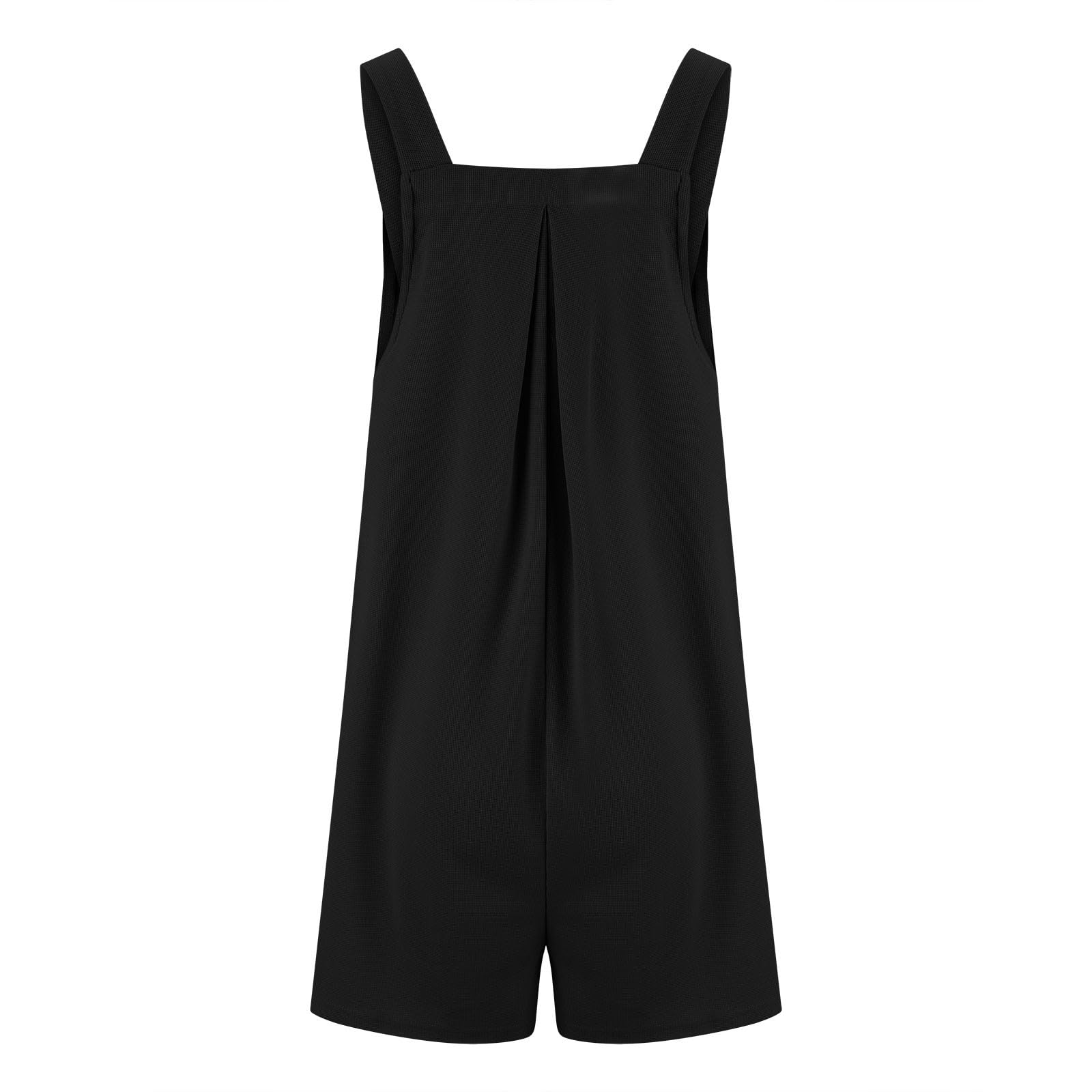 Women's Summer Casual Waffle Knit Short Overalls - Adjustable Strap Jumpsuit & Romper for Outdoor Activities, Beach Wear, and Everyday Comfort