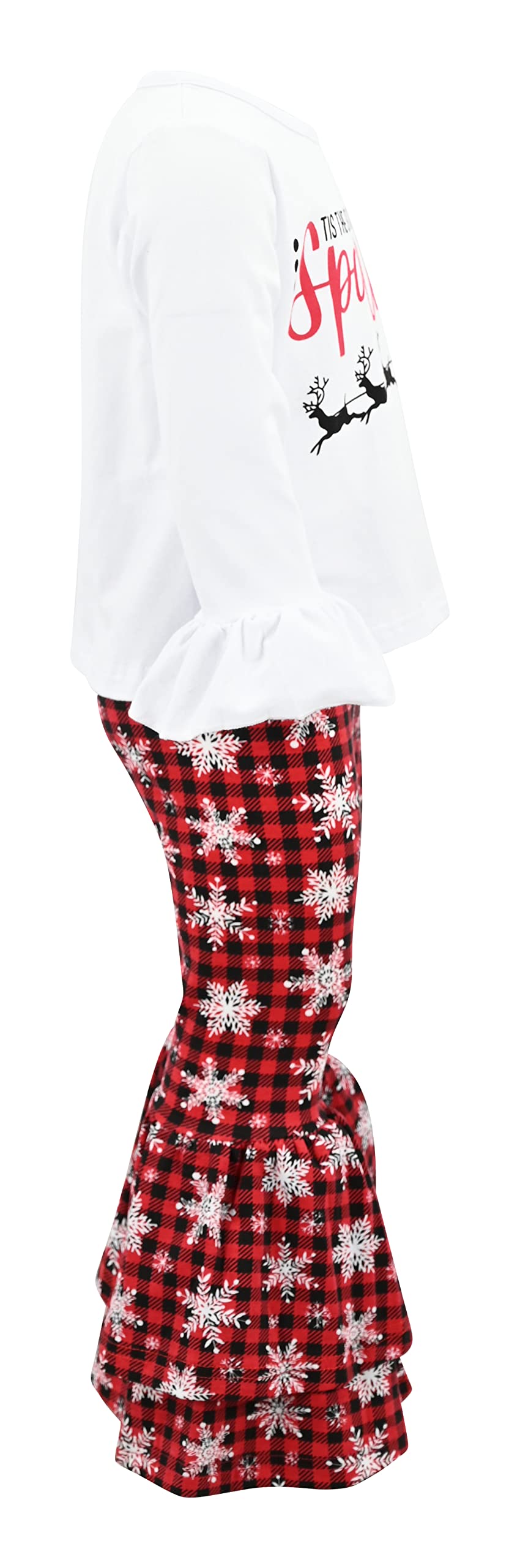 Girls 2-Piece Bell Bottom Outfit - Toddler Clothes Set for Playtime