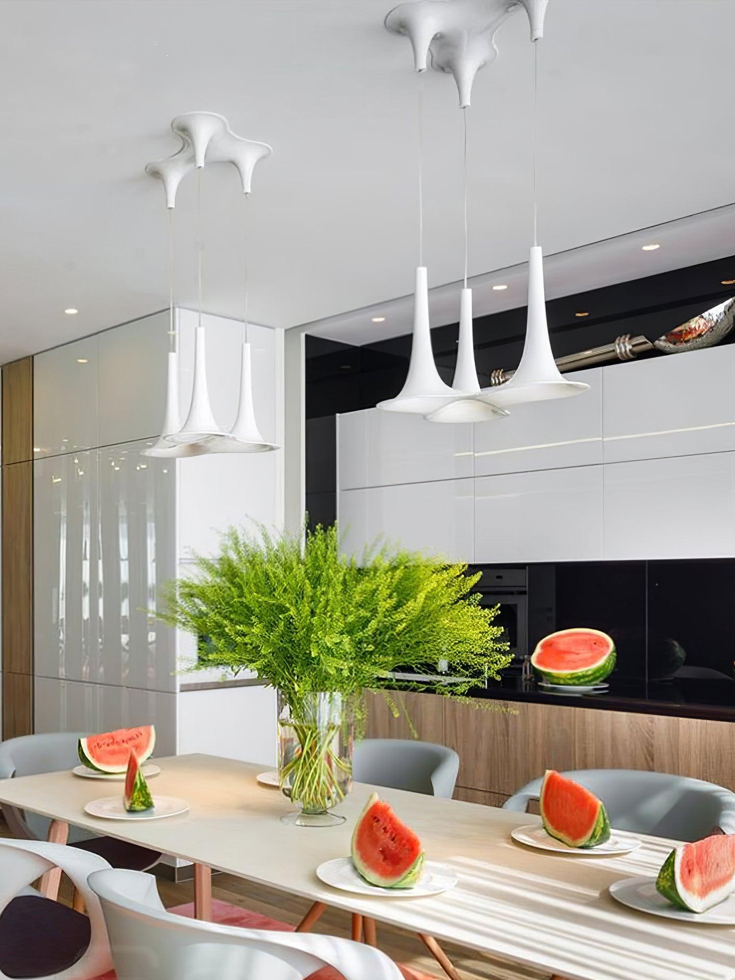 Nafir Modern Pendant Light - Elegant Hanging Fixture for Kitchen Island, Dining Room, or Bedroom Lighting