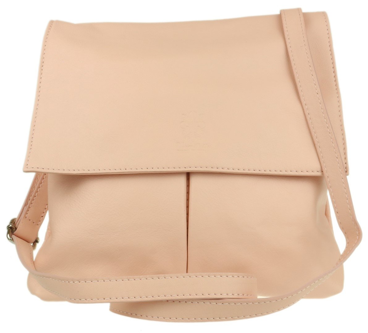 Stylish Italian Genuine Leather Crossbody Bag for Women - Double Pocket Messenger Shoulder Purse - Perfect for Work, Travel & Everyday Use