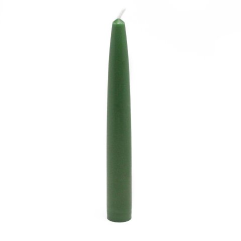 Jeco 6 Inch Hunter Green Taper Candles (144 Pack) - Bulk Wholesale Candles for Weddings, Parties & Home Decor