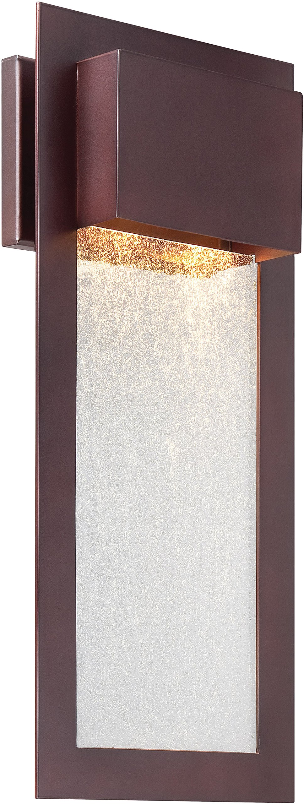 Minka Lavery 72383-246 Westgate Modern Outdoor Wall Light - 2-Light Exterior Wall Lantern, 70W Halogen, Alder Bronze Finish - Perfect for Porch, Patio, Garden & Entryway Lighting