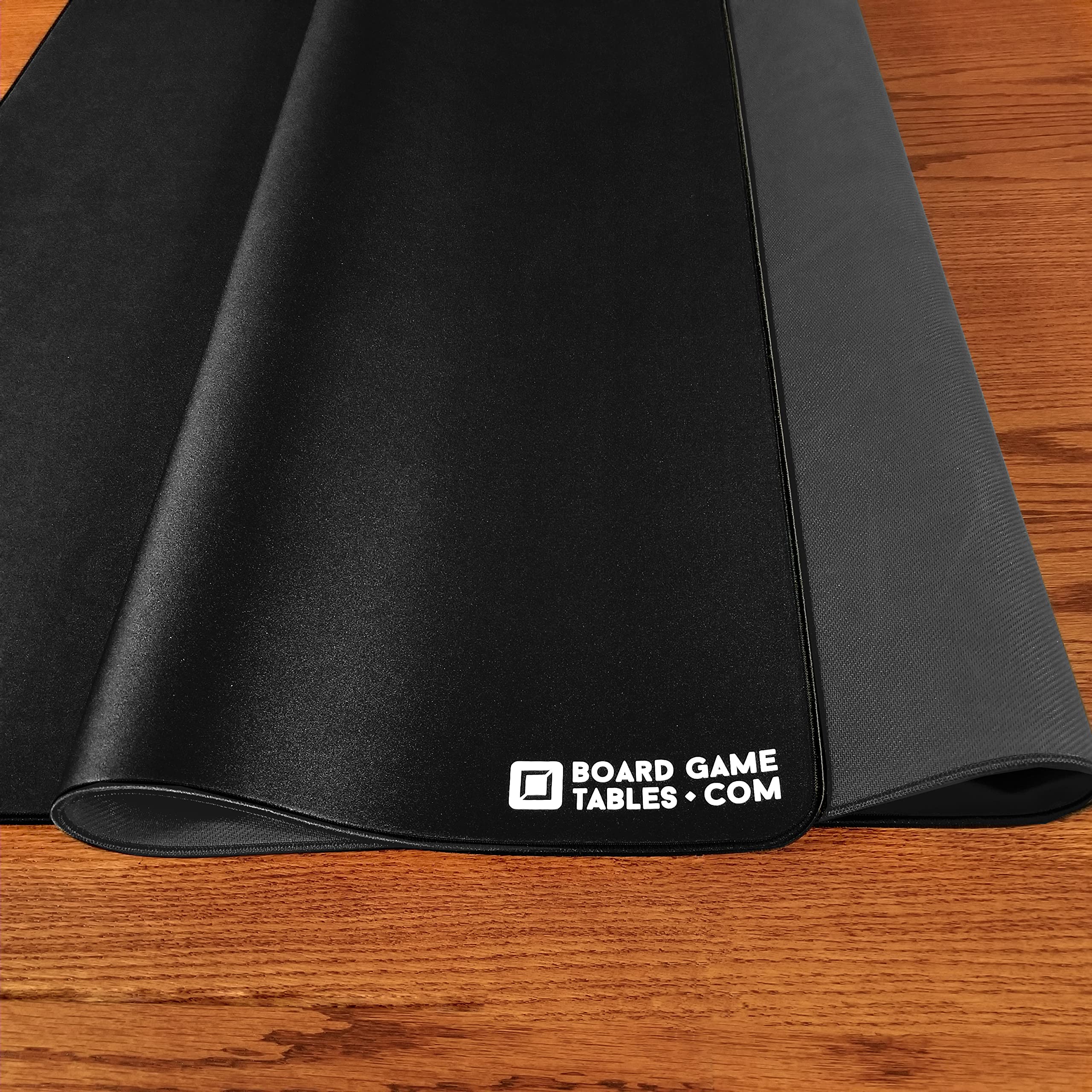 Premium 3.5'x5.5' Board Game Playmat - Thick Super Cushioned, Stitched Edge & Water Resistant Surface with Carrying Case - Perfect for Tabletop Games, Magic: The Gathering, Dungeons & Dragons, Poker & Card Games (Large Black) - Ideal for Game Nights, Tournaments & Home Entertainment
