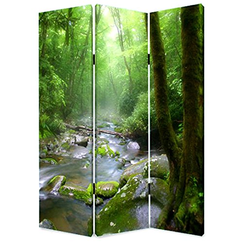 Screen Gems Meadows And Streams Room Divider - Foldable Privacy Partition for Home & Office - Perfect for Living Room, Bedroom, or Workspace Separation