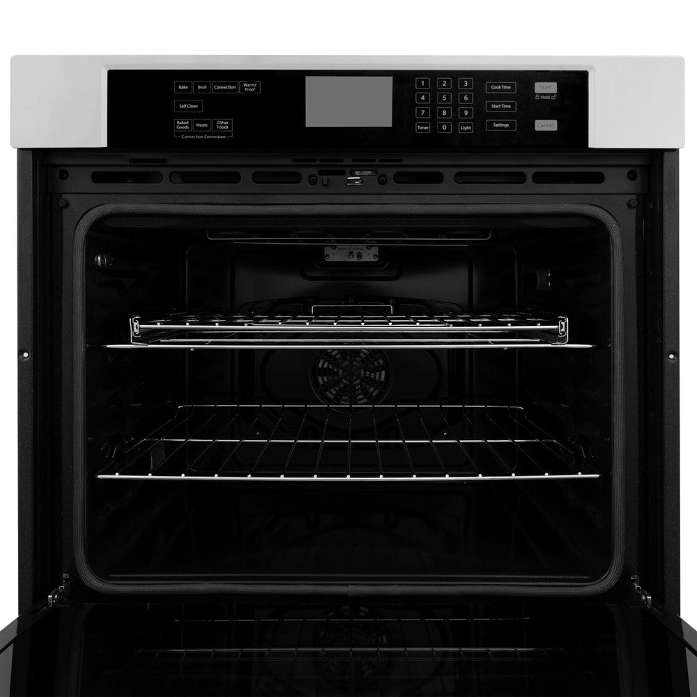 ZLINE 30-inch Stainless Steel Kitchen Package - Refrigerator, Gas Rangetop, Range Hood, Wall Oven & Dishwasher (5KPR RTRH30 AWSDWV) - Perfect for Modern Home Chefs & Kitchen Remodels