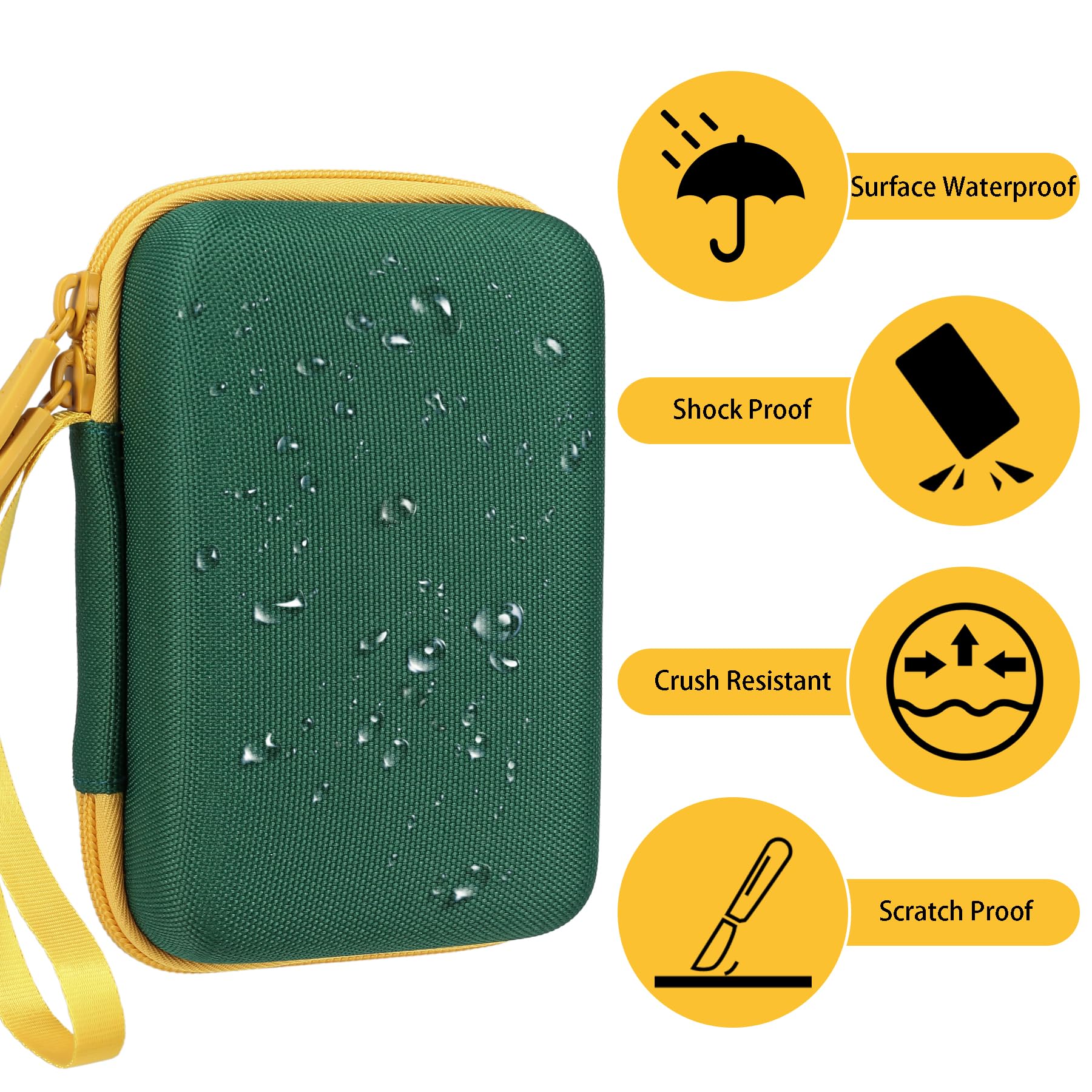 Aenllosi Card Holder Case Compatible with UNO Card Game - Travel Storage Pouch for UNO Cards, Green (Case Only) - Perfect for Game Nights, Travel & Organizing Card Games