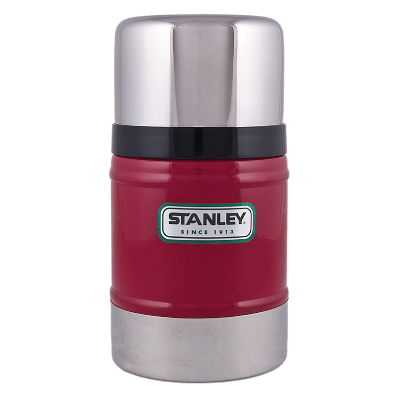 Stanley Classic Vacuum Insulated Food Jar 0.5L (16.9oz) - Stainless Steel Thermos for Hot & Cold Beverages, Perfect for Camping, Hiking, and Office Use