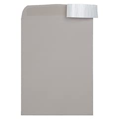 JAM PAPER 9 x 12 Premium Peel & Seal Catalog Envelopes - Grey Kraft (250/Box) | Bulk Business Mailing, Invoice & Document Storage Solution