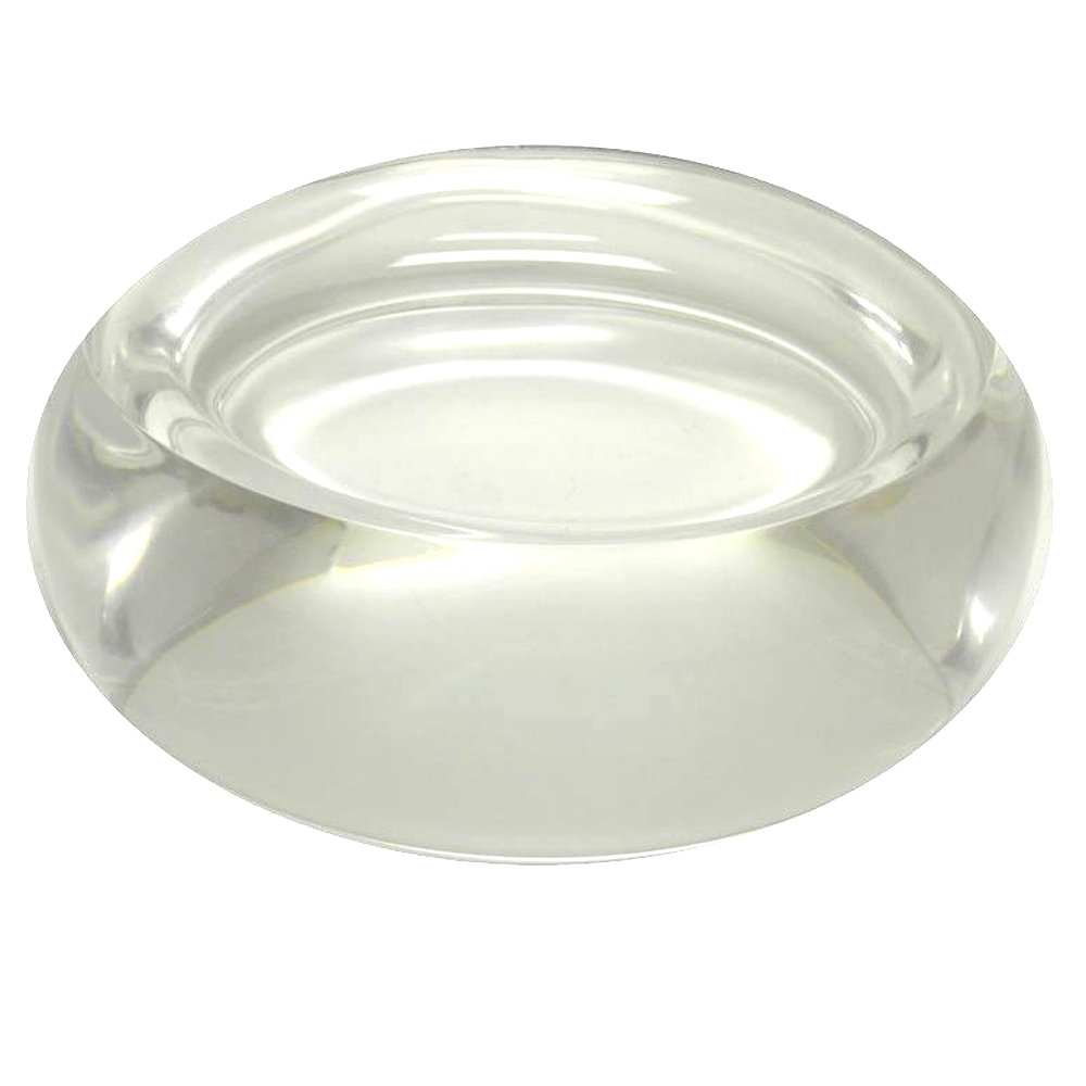 Mirart Large Oval Clear Acrylic Soap Dish - Premium Bathroom Organizer for Sink Countertop, Shower & Bathtub (Modern Home Decor Accessory)