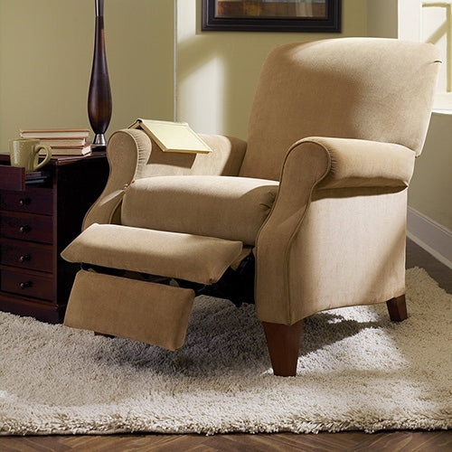 Charlotte High Leg Reclining Chair - Modern Accent Chair for Living Room, Bedroom & Office - Comfortable Lounge Chair with Adjustable Backrest for Relaxing, Reading & Napping