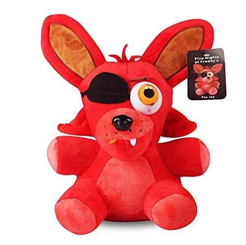 Soft Plush Foxy Toy - FNAF Purple Nightmare Bonnie & Chica Stuffed Animal (18cm) | Cute Collectible Doll for Kids & Fans | Perfect Birthday Gift, Room Decor & Cuddly Companion