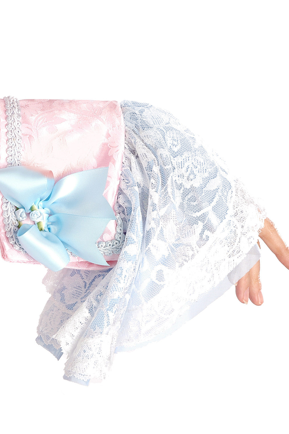 La Dauphine Pink with Blue Trim