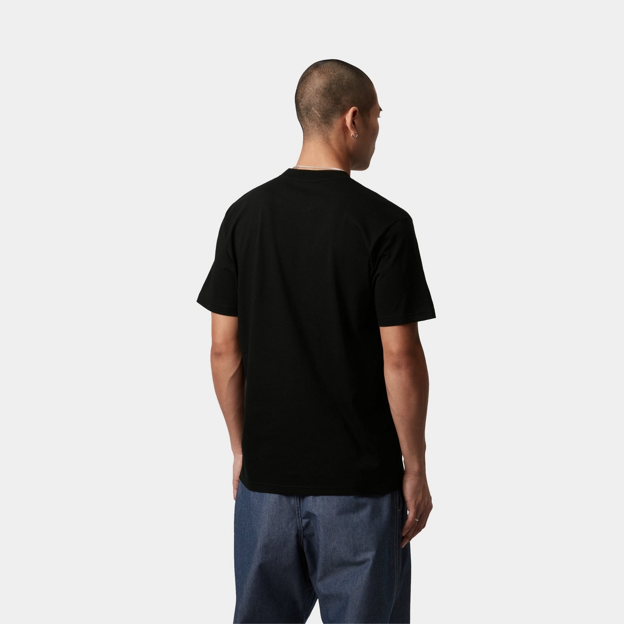 Precision Work T-Shirt for Men - Comfortable Black Cotton Work Shirt for Construction, Mechanics & DIY Projects