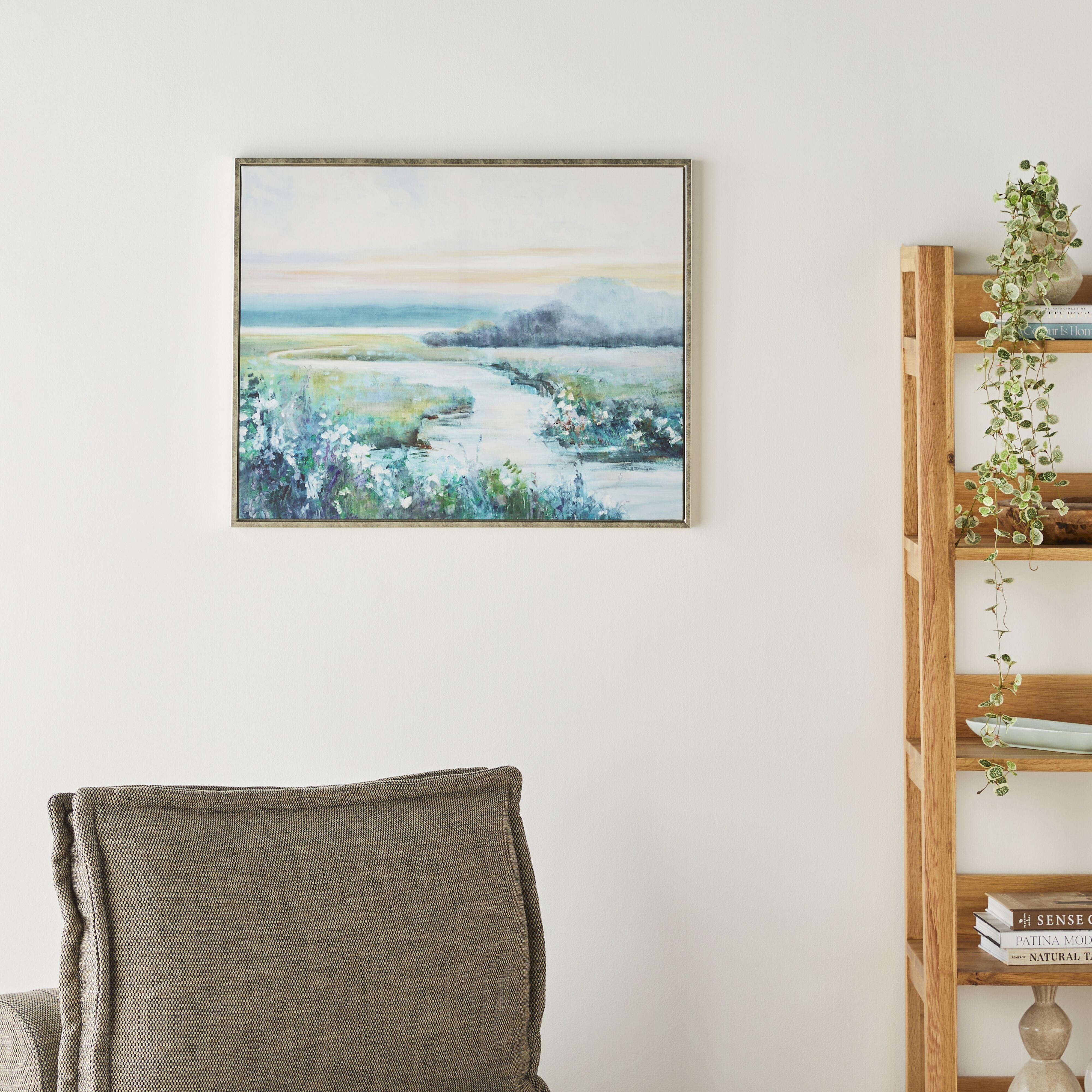 Arthouse Spring Fields Canvas Print - 75x60cm Wall Art for Living Room, Bedroom & Office Decor