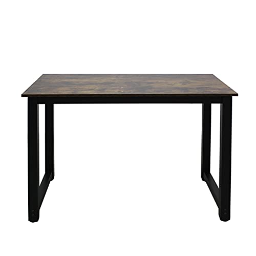 110cm Sturdy Oak Wood Computer Desk - High Strength Home Office Workstation for Study, Gaming & Remote Work