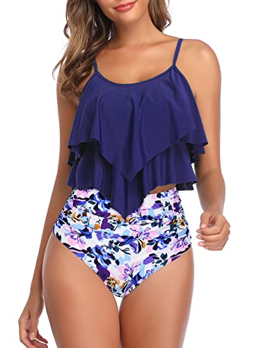 19 Navy-purple Floral