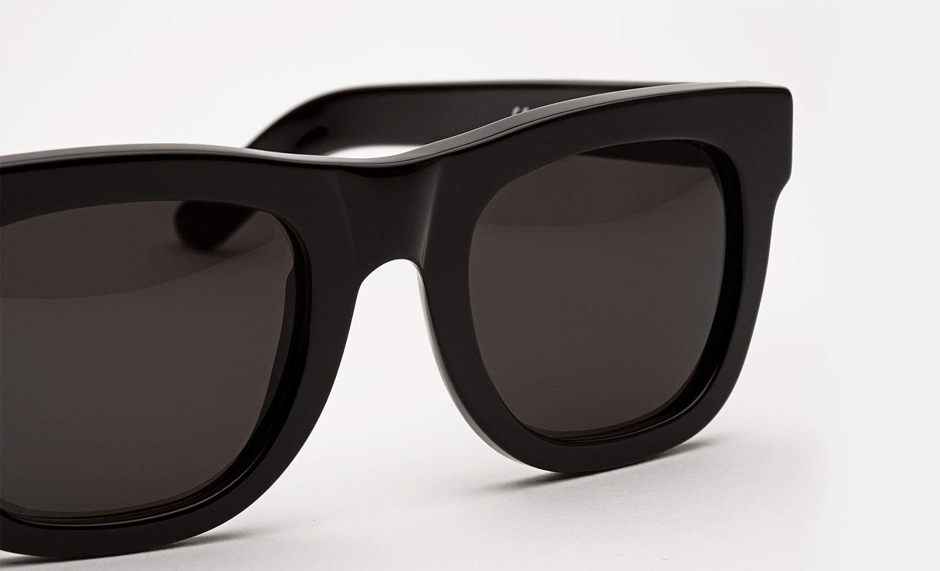 Retro Superfuture Classic Square Sunglasses for Men & Women - Black UV Protection - 50mm Lens - Perfect for Casual Wear, Beach & Outdoor Activities