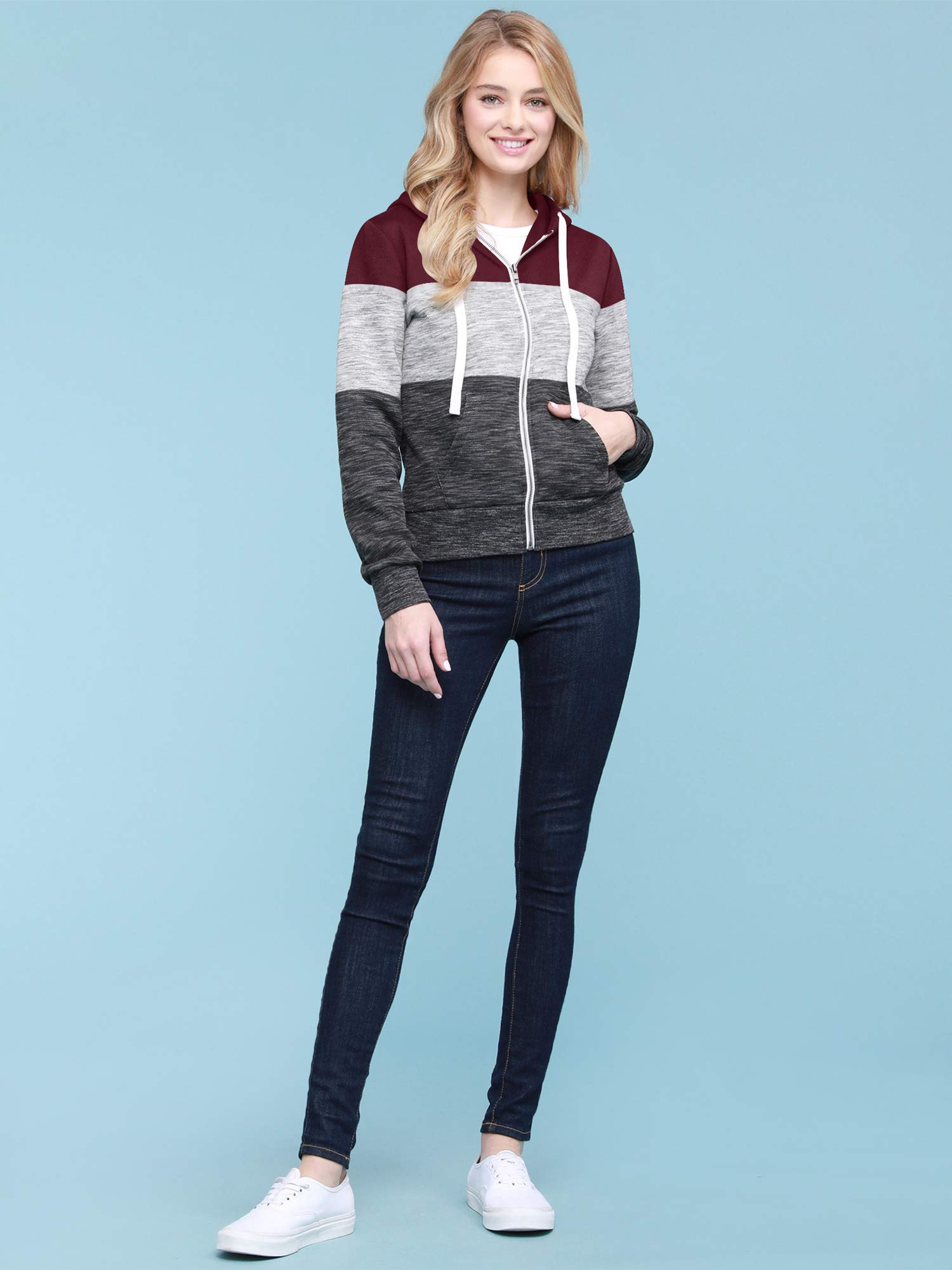 CTC Women's Active Fleece Zip-Up Hoodie Sweater Jacket - Lightweight Warm Pullover for Running, Yoga & Outdoor Activities